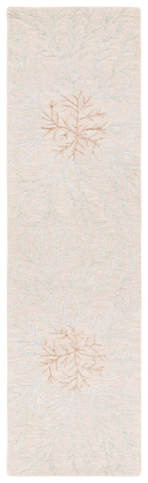 Safavieh Soho 257 SOH257 Hand Tufted Floral Rug Beige / Grey SOH257B-5
