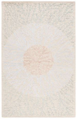 Safavieh Soho 257 SOH257 Hand Tufted Floral Rug Beige / Grey SOH257B-5