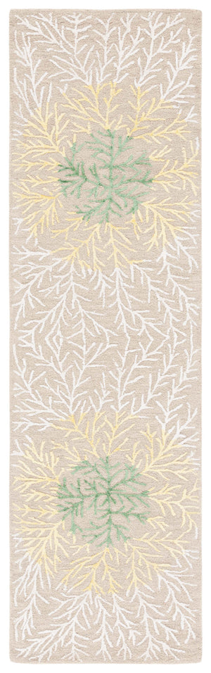 Safavieh Soho 257 Hand Tufted Floral Rug Beige / Yellow 8' x 10'