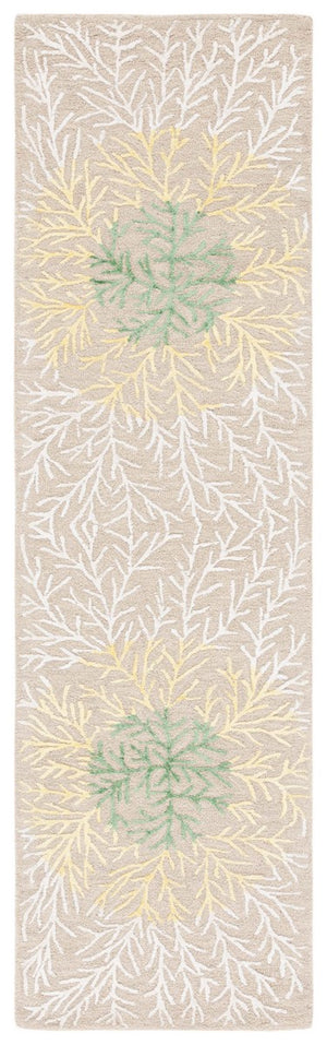 Safavieh Soho 257 SOH257 Hand Tufted Floral Rug Beige / Yellow SOH257D-5