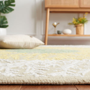 Safavieh Soho 257 SOH257 Hand Tufted Floral Rug Beige / Yellow SOH257D-5