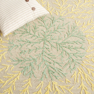 Safavieh Soho 257 SOH257 Hand Tufted Floral Rug Beige / Yellow SOH257D-5