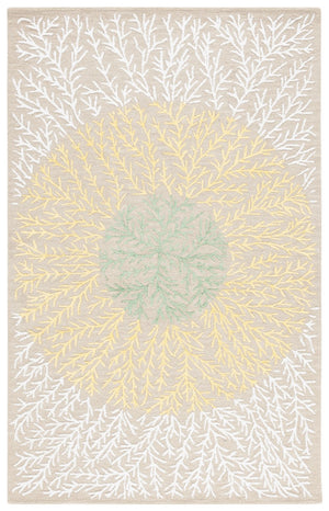 Safavieh Soho 257 SOH257 Hand Tufted Floral Rug Beige / Yellow SOH257D-5