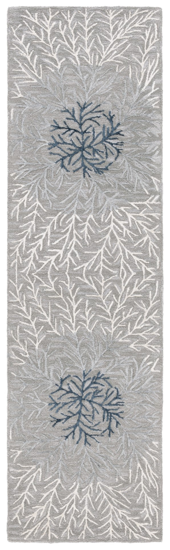 Safavieh Soho 257 Hand Tufted Floral Rug Grey / Ivory 8' x 10'