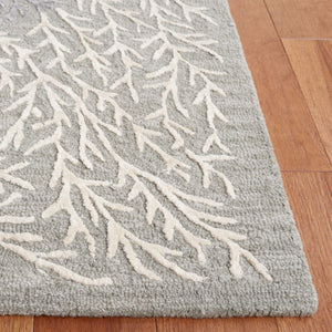 Safavieh Soho 257 SOH257 Hand Tufted Floral Rug Grey / Ivory SOH257F-5