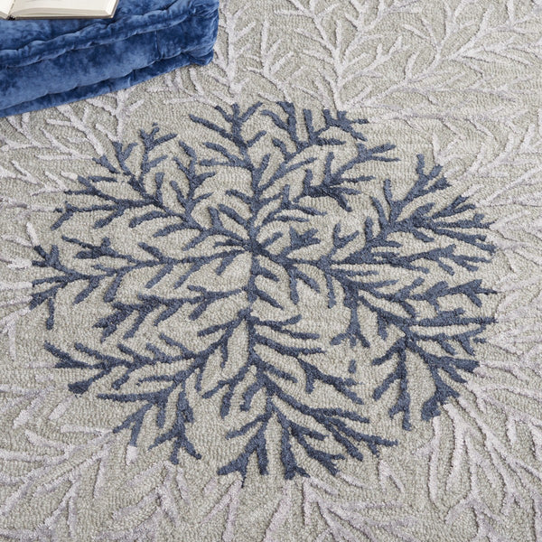 Safavieh Soho 257 SOH257 Hand Tufted Floral Rug Grey / Ivory SOH257F-5