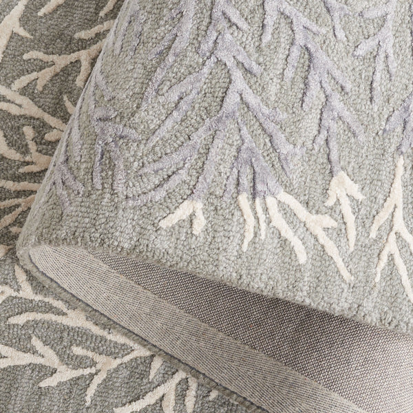 Safavieh Soho 257 SOH257 Hand Tufted Floral Rug Grey / Ivory SOH257F-5