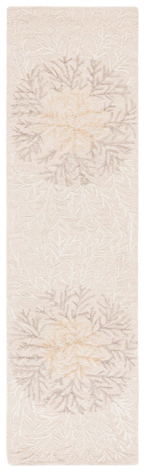 Safavieh Soho 257 SOH257 Hand Tufted Floral Rug Beige / Brown SOH257T-5