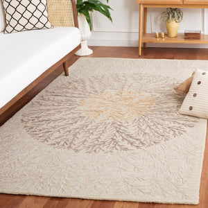 Safavieh Soho 257 SOH257 Hand Tufted Floral Rug Beige / Brown SOH257T-5