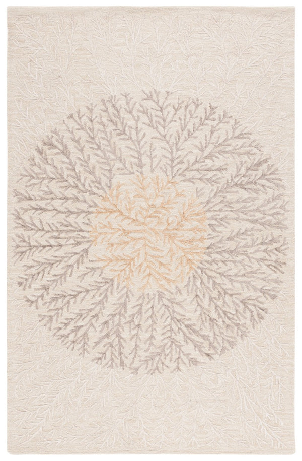 Safavieh Soho 257 SOH257 Hand Tufted Floral Rug Beige / Brown SOH257T-5