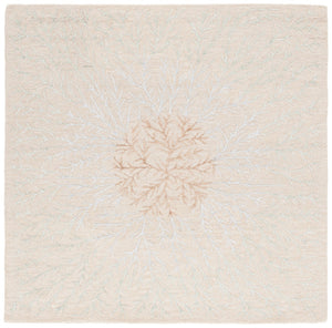 Safavieh Soho 257 Hand Tufted Floral Rug Beige / Brown 6' x 6' Square