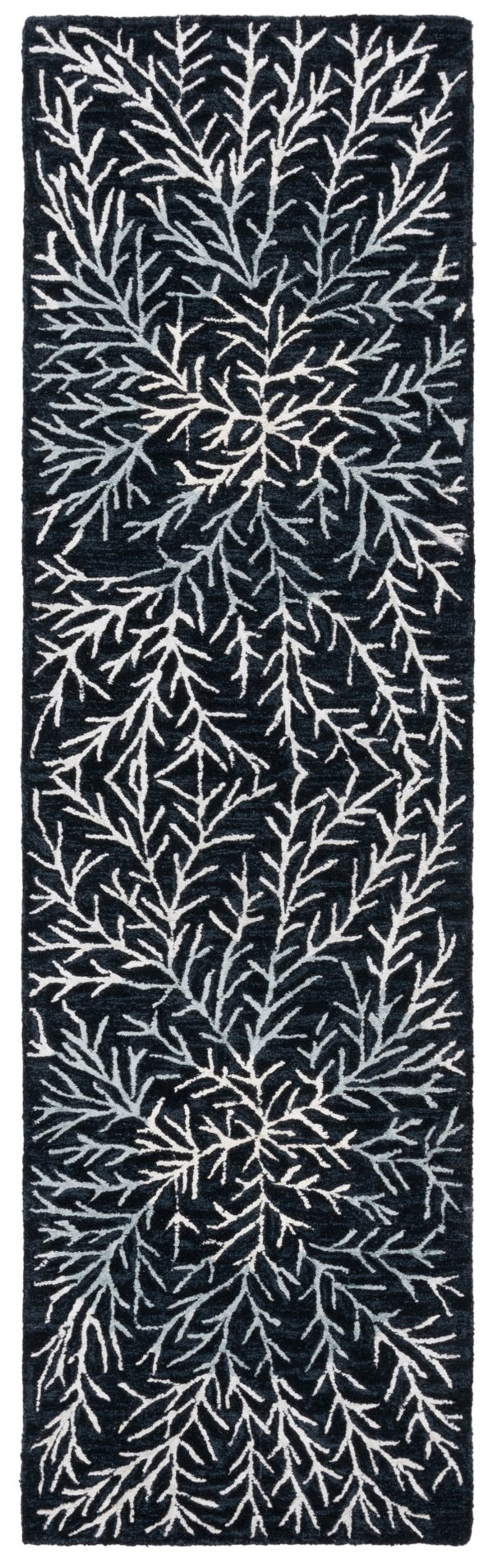 Safavieh Soho 257 Hand Tufted Floral Rug Black / Ivory 8' x 10'