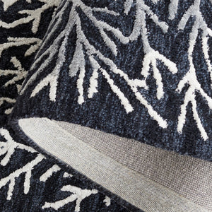 Safavieh Soho 257 SOH257 Hand Tufted Floral Rug Black / Ivory SOH257Z-5