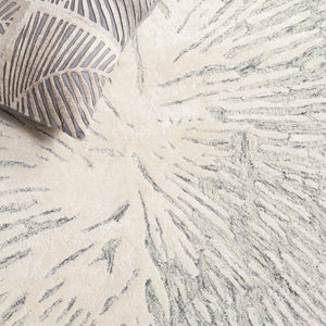 Safavieh Soho Hand-Tufted Wool Viscose Runner Rug Abstract Grey Ivory for Hallway or Bedroom 4'-0" x 6'-0" SOH275F-4