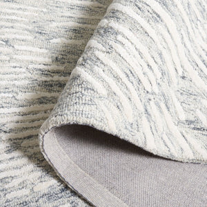 Safavieh Soho Hand-Tufted Wool Viscose Runner Rug Abstract Grey Ivory for Hallway or Bedroom 6'-0" x 9'-0" SOH275F-6