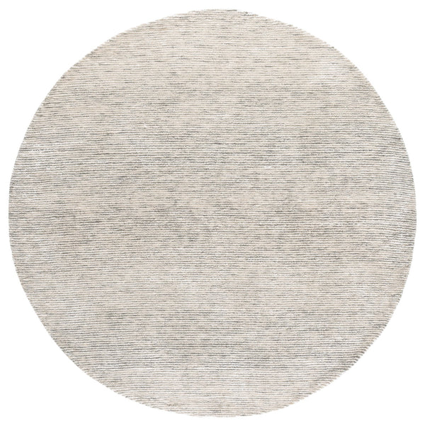 Safavieh Soho Hand-Tufted Round Grey Area Rug — Subtle Gradient, Silky Viscose Sheen With Wool Durability 6'-0" x 6'-0" SOH575F-6R