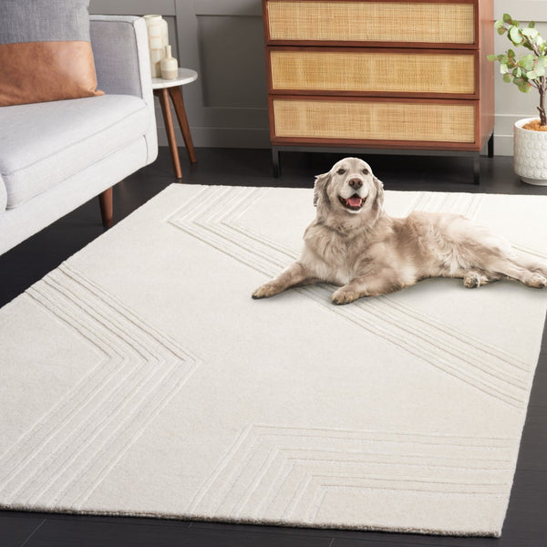 Safavieh Soho 626 Hand Tufted Contemporary Rug Beige / Ivory 5' x 8'