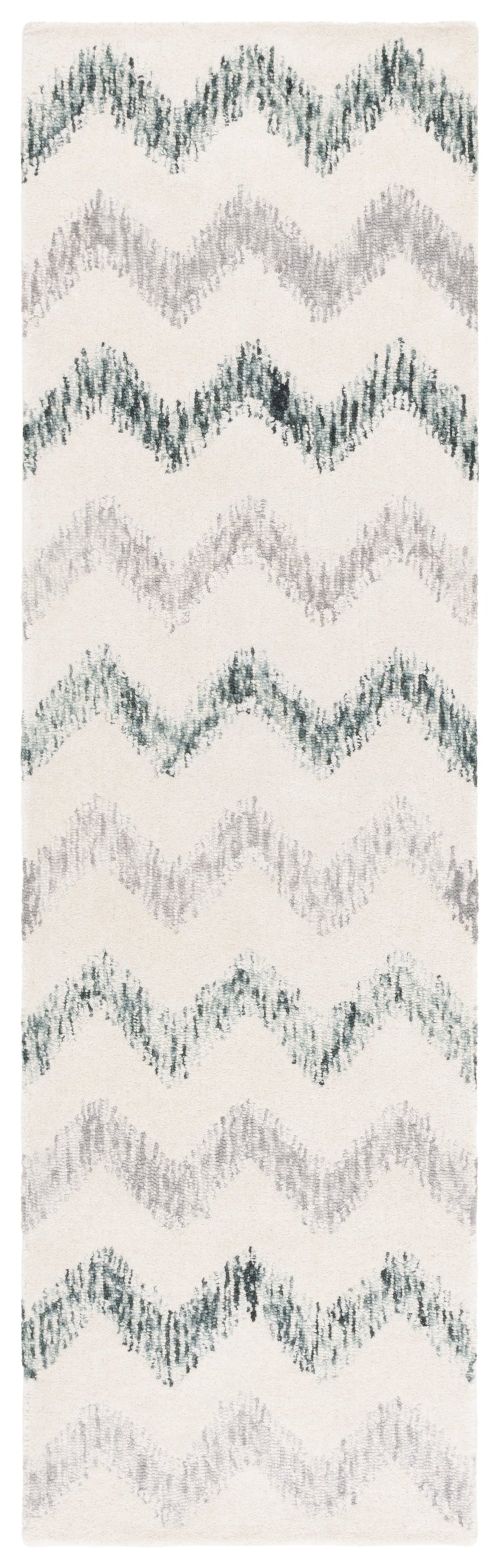 Safavieh Soho Modern Hand-tufted Area Rug - Elegant Blend Of Soft Tones For Sophisticated Home Décor Ivory ,Grey 45% Wool,45% Viscose,10% Cotton Soh658a-4