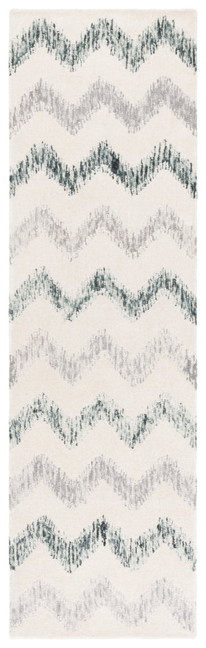 Safavieh Soho Modern Hand-tufted Area Rug - Elegant Blend Of Soft Tones For Sophisticated Home Décor Ivory ,Grey 45% Wool,45% Viscose,10% Cotton Soh658a-4