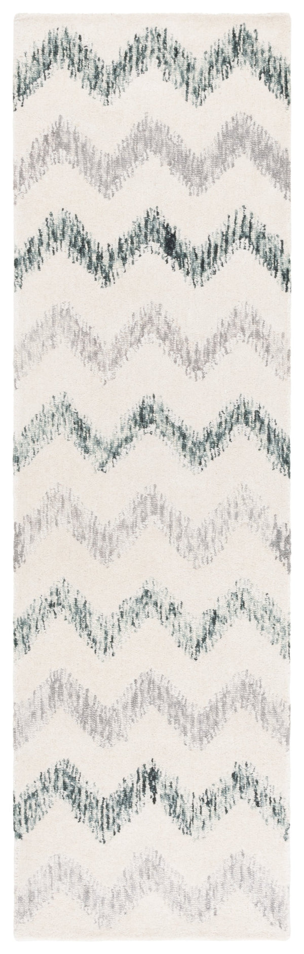 Safavieh Soho Modern Hand-tufted Area Rug - Elegant Blend Of Soft Tones For Sophisticated Home Décor Ivory ,Grey 45% Wool,45% Viscose,10% Cotton Soh658a-4