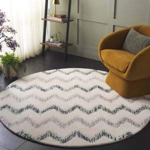 Safavieh Soho Modern Hand-tufted Area Rug - Elegant Blend Of Soft Tones For Sophisticated Home Décor Ivory ,Grey 45% Wool,45% Viscose,10% Cotton Soh658a-4