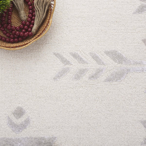 Safavieh Soho Exquisite Hand-tufted Area Rug - Modern Design In Luxurious Wool & Viscose Blend For Any Space Ivory 60% Wool,30% Viscose,10% Cotton Soh659a-6sq