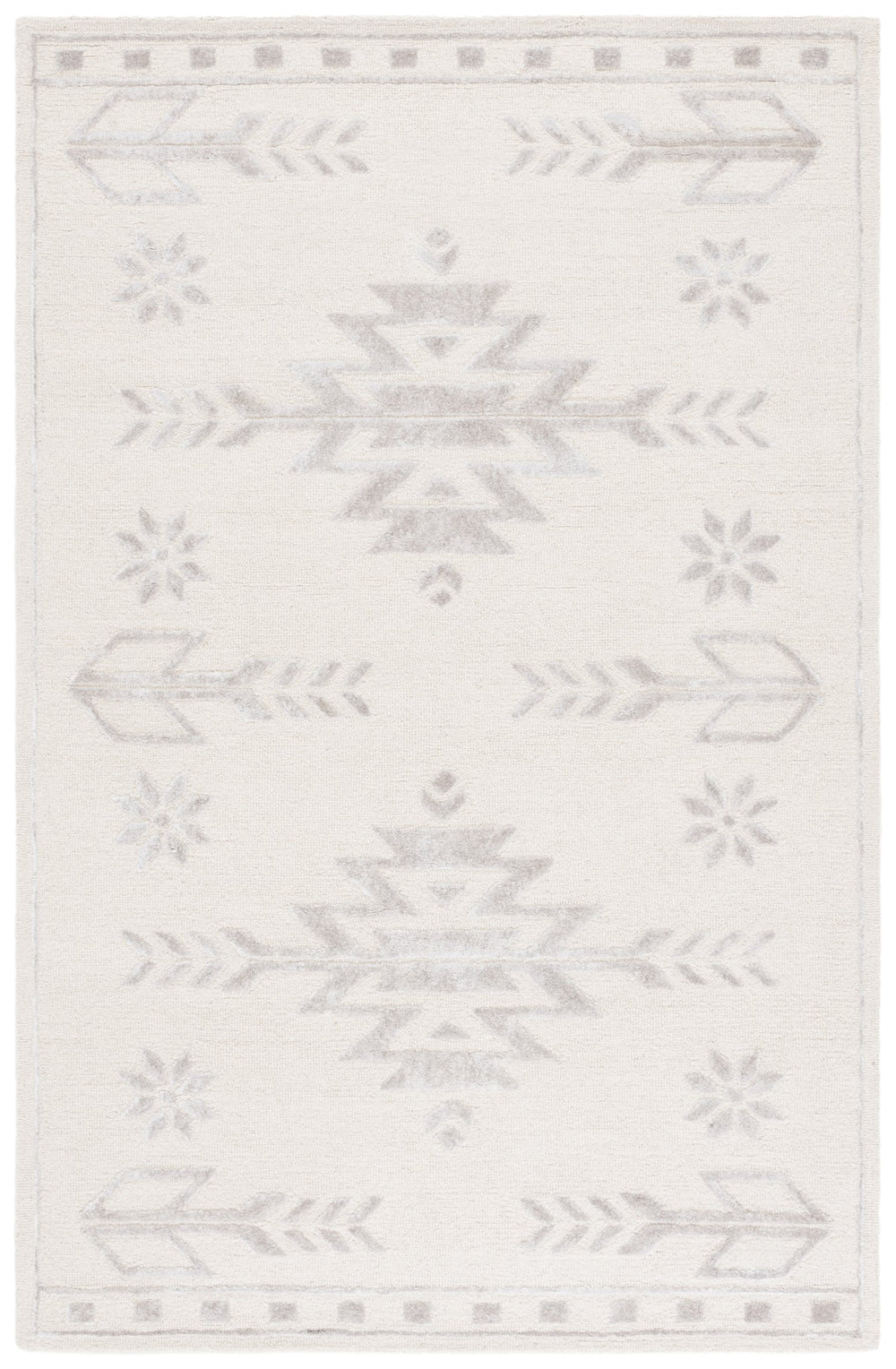 Safavieh Soho Exquisite Hand-tufted Area Rug - Modern Design In Luxurious Wool & Viscose Blend For Any Space Ivory 60% Wool,30% Viscose,10% Cotton Soh659a-6sq