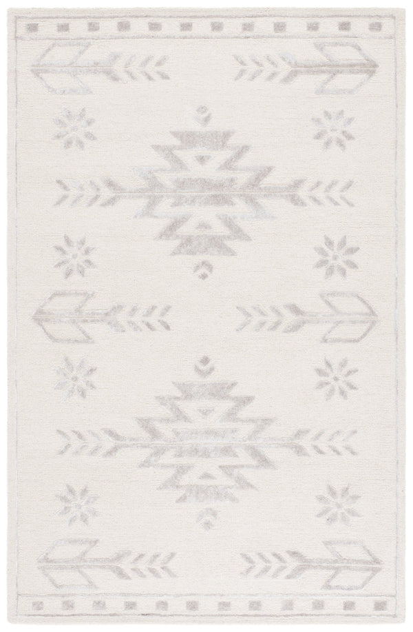 Safavieh Soho Exquisite Hand-tufted Area Rug - Modern Design In Luxurious Wool & Viscose Blend For Any Space Ivory 60% Wool,30% Viscose,10% Cotton Soh659a-6sq