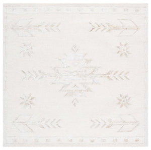Safavieh Soho Exquisite Hand-tufted Area Rug - Modern Design In Luxurious Wool & Viscose Blend For Any Space Ivory 60% Wool,30% Viscose,10% Cotton Soh659a-6sq