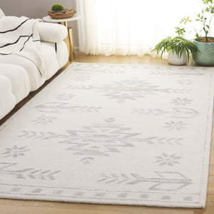 Safavieh Soho Hand Tufted Wool Viscose Geometric Area Rug Ivory Neutral Living Room SOH659A-6
