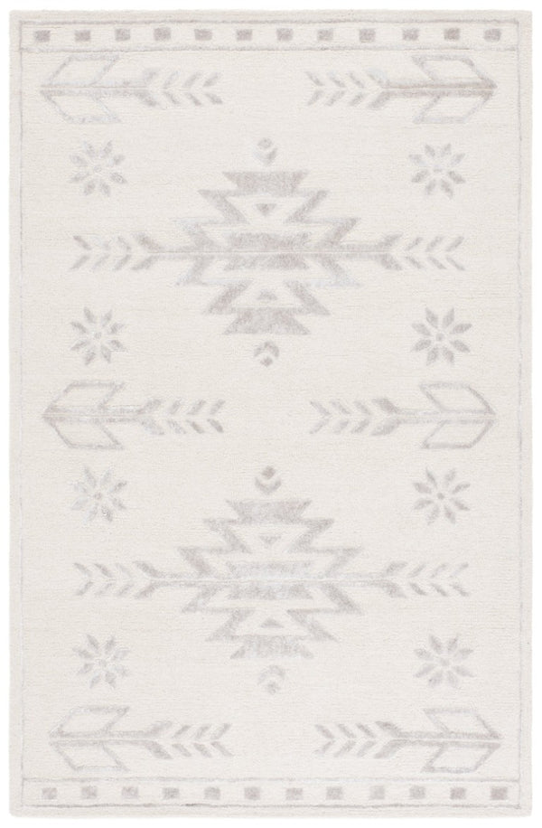 Safavieh Soho Hand Tufted Wool Viscose Geometric Area Rug Ivory Neutral Living Room SOH659A-6