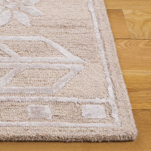 Safavieh Soho Exquisite Hand-tufted Area Rug - Modern Design In Luxurious Wool & Viscose Blend For Any Space Beige ,Ivory 60% Wool,30% Viscose,10% Cotton Soh659b-28