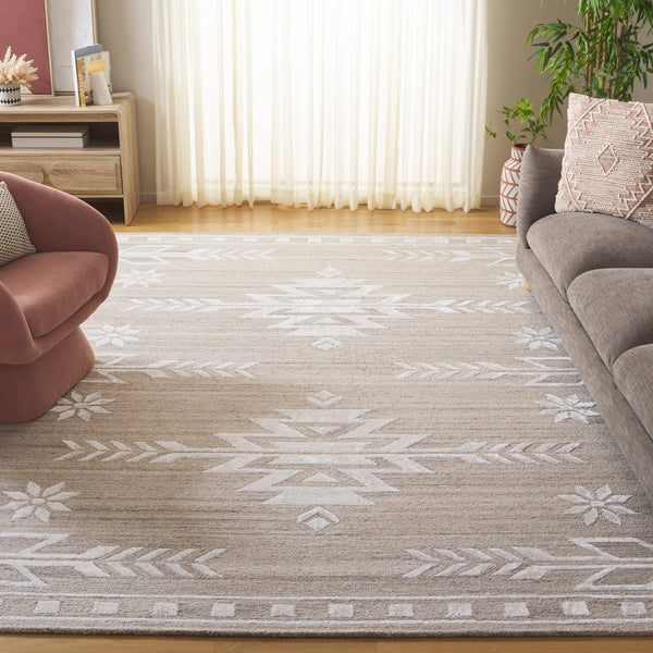 Safavieh Soho Exquisite Hand-tufted Area Rug - Modern Design In Luxurious Wool & Viscose Blend For Any Space Beige ,Ivory 60% Wool,30% Viscose,10% Cotton Soh659b-28