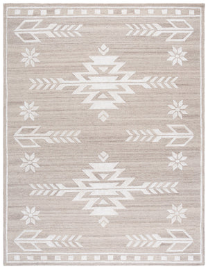 Safavieh Soho Hand-Tufted Beige Ivory Rug With Wool-Viscose-Cotton Blend, Low-Profile Boho Texture For Home 4'-0" x 6'-0" SOH659B-4