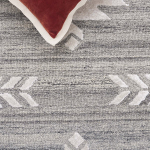 Safavieh Soho Exquisite Hand-tufted Area Rug - Modern Design In Luxurious Wool & Viscose Blend For Any Space Grey ,Ivory 75% Wool,15% Viscose,10% Cotton Soh659f-8