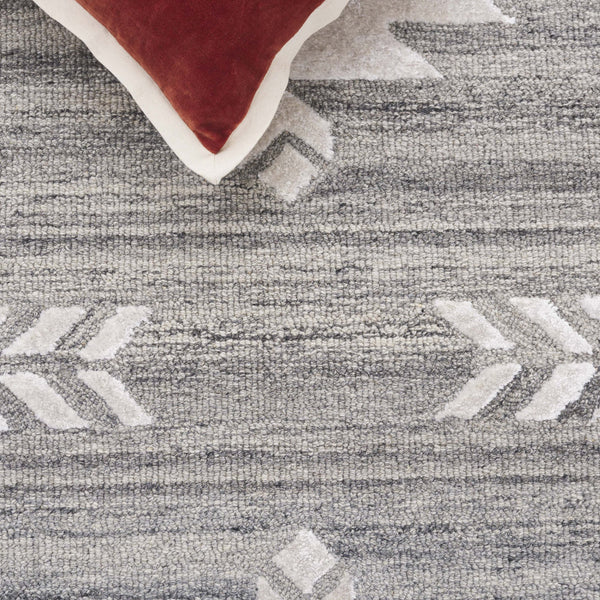 Safavieh Soho Exquisite Hand-tufted Area Rug - Modern Design In Luxurious Wool & Viscose Blend For Any Space Grey ,Ivory 75% Wool,15% Viscose,10% Cotton Soh659f-8