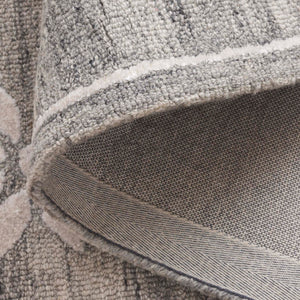 Safavieh Soho Hand-Tufted Grey Ivory Area Rug — Wool-Blend Low Pile, Subtle Boho Texture For Living Rooms 5'-0" x 8'-0" SOH659F-5