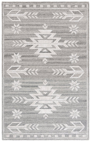 Safavieh Soho Exquisite Hand-tufted Area Rug - Modern Design In Luxurious Wool & Viscose Blend For Any Space Grey ,Ivory 75% Wool,15% Viscose,10% Cotton Soh659f-8
