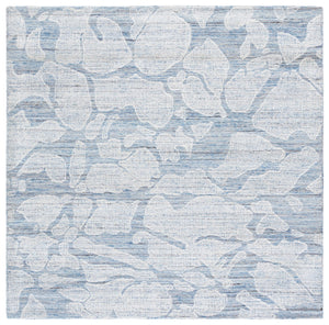 Safavieh Soho Hand-tufted Modern Rug - Luxurious Wool Blend With Abstract Floral Motifs For Elegant Spaces Blue ,Ivory 75% Wool,15% Viscose,10% Cotton Soh660m-8