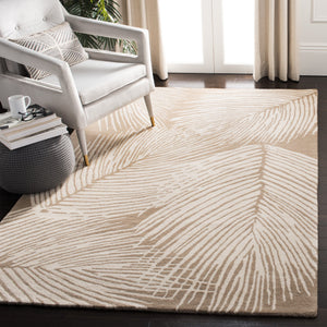 Safavieh Soho Hand-Tufted Wool Viscose Accent Rug In Beige Ivory — Soft Feather-Stroke Design, Durable Elegance 2'-0" x 3'-0" SOH793A-2