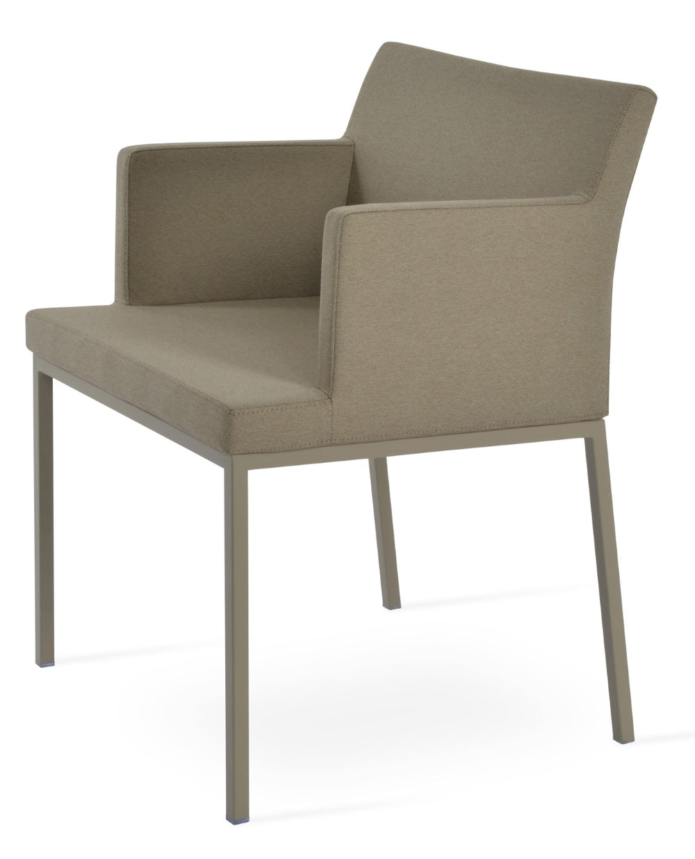 Soho Concept Soho Metal Armchair Dining Chair - Stylish Upholstery Options, 10-year Guarantee & 300 Lbs Capacity Cream  Soho-concept-dining-chair-05819