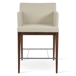 Soho Concept Soho Wood Barstools & Counterstools - Premium Fabrics, 10-year Guarantee, Stylish Designs & Finishes Walnut,White  Soho-concept-dining-chair-09813