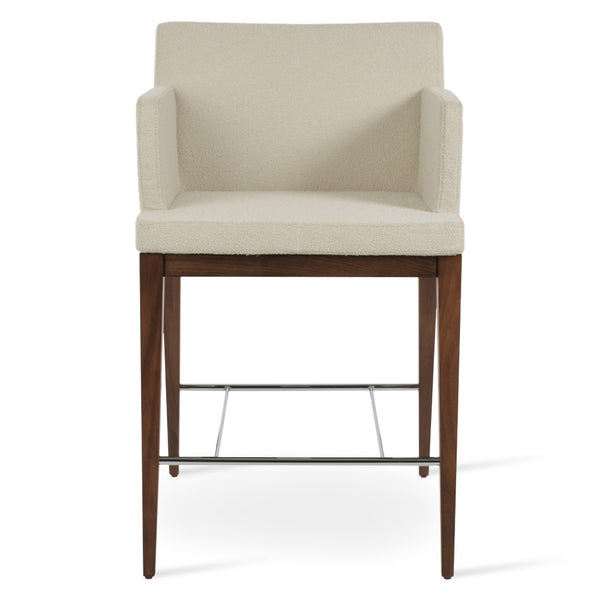 Soho Concept Soho Wood Barstools & Counterstools - Premium Fabrics, 10-year Guarantee, Stylish Designs & Finishes Walnut,White  Soho-concept-dining-chair-09813