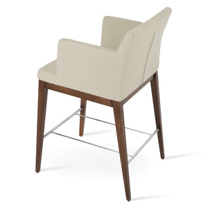 Soho Concept Soho Wood Barstools & Counterstools - Premium Fabrics, 10-year Guarantee, Stylish Designs & Finishes Walnut,White  Soho-concept-dining-chair-07170