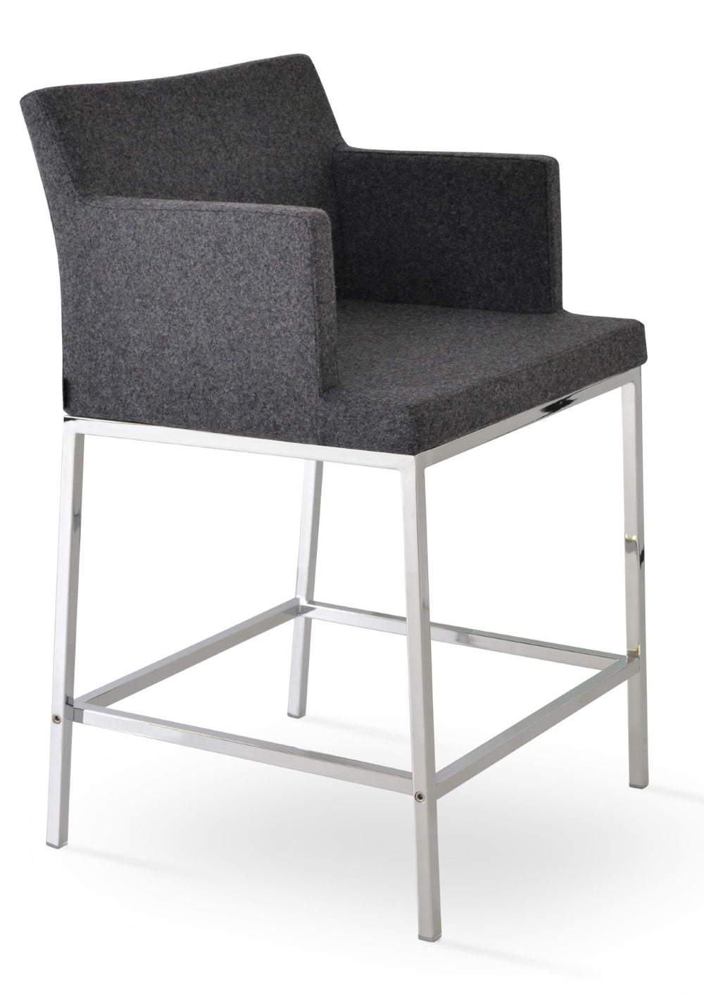 Soho Concept Soho Metal Counter And Bar Stools In Camira Blazer Wool - Stylish Chrome Base, 10-year Guarantee! Chrome,Turquoise  Soho-concept-dining-chair-09818