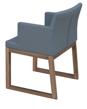 Soho Concept Soho Wood Armchair Dining Chair - Premium Fabric Options, 10-year Guarantee, Stylish Comfort & Durability Grey  Soho-concept-dining-chair-05934