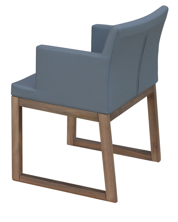 Soho Concept Soho Wood Armchair Dining Chair - Premium Fabric Options, 10-year Guarantee, Stylish Comfort & Durability Grey  Soho-concept-dining-chair-05934
