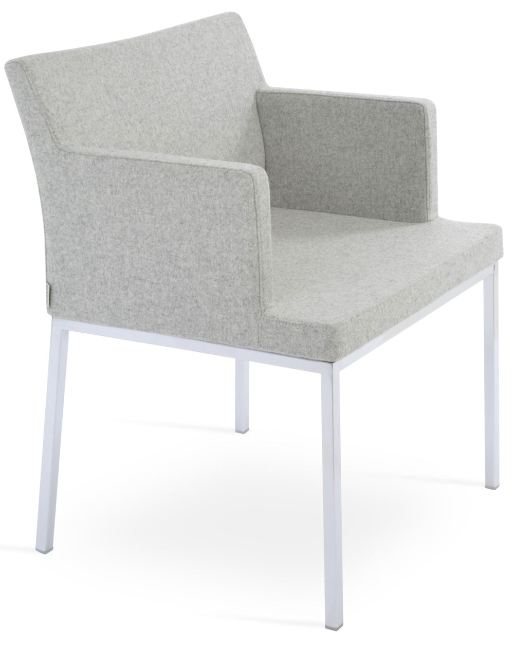 Soho Concept Soho Metal Armchair Dining Chair – Durable Camira Blazer Wool Fabric, 10-year Guarantee, Stylish Design Orange  Soho-concept-dining-chair-05889