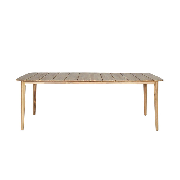 Lh Imports Sonoma Outdoor Dining Table - Stylish Acacia Wood Design With Unique Rounded Edges For Elegant Spaces Brown Treated Acacia Wood Som010