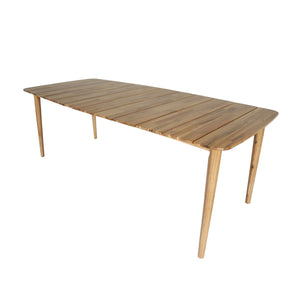Lh Imports Sonoma Outdoor Dining Table - Stylish Acacia Wood Design With Unique Rounded Edges For Elegant Spaces Brown Treated Acacia Wood Som010